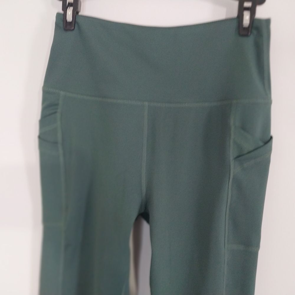 Stylish Teal High-Waisted Leggings Pockets In Side Size Small . - Picture 5 of 11